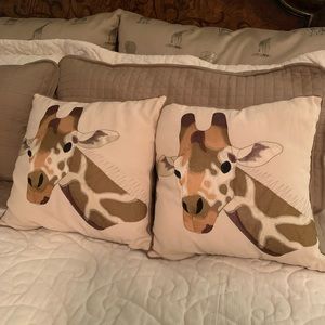 Two Adorable Custom throw pillows